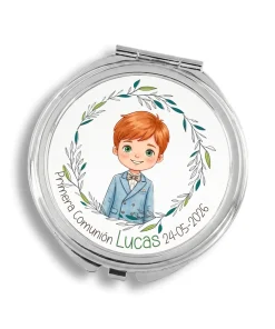 Alternative view of Espejo Redondo Personalizado Niño Comunión