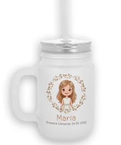 Alternative view of Jarra con pajita Personalizada Niña Comunión