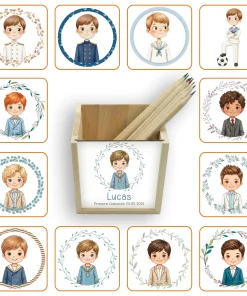 Lapicero de Madera Personalizado Niño Comunión