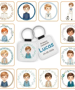 Llavero Polipiel Personalizado Niño Comunión