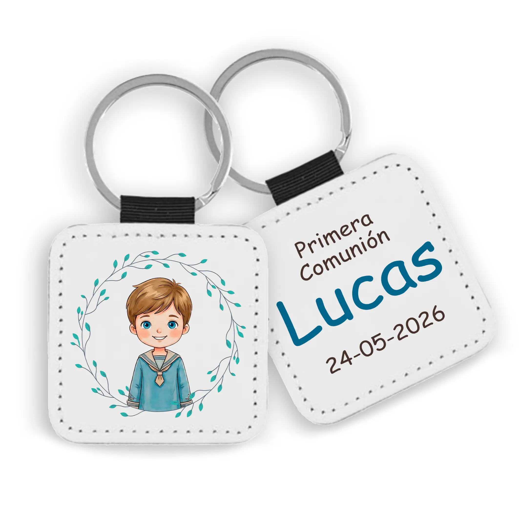 Llavero Polipiel Personalizado Niño Comunión - Imagen 2