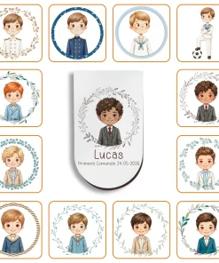 Marcapáginas Magnético Personalizado Niño Comunión