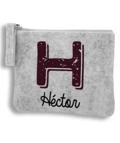 Alternative view of Monedero Fieltro personalizado con Inicial