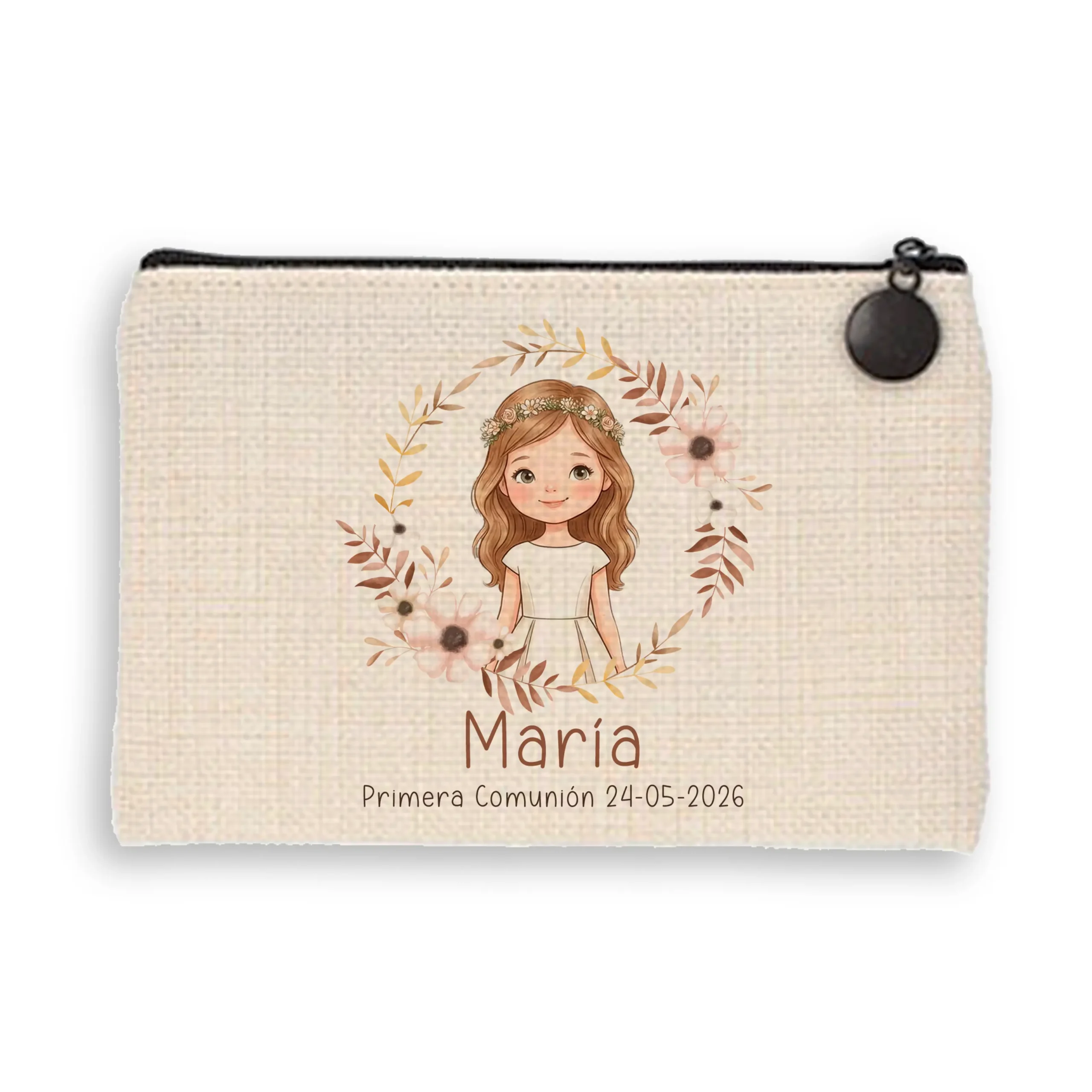 Monedero de Lino Personalizado Niña Comunión - Imagen 2