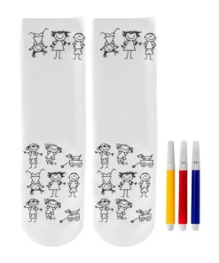 Par Calcetines Dibujos Niños para Colorear