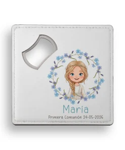 Alternative view of Posavasos con Abridor Personalizado Niña Comunión
