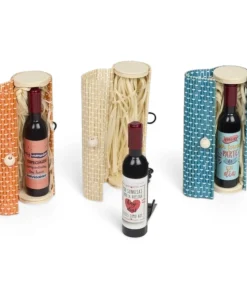 Caja Bambú Con Abridor Botella