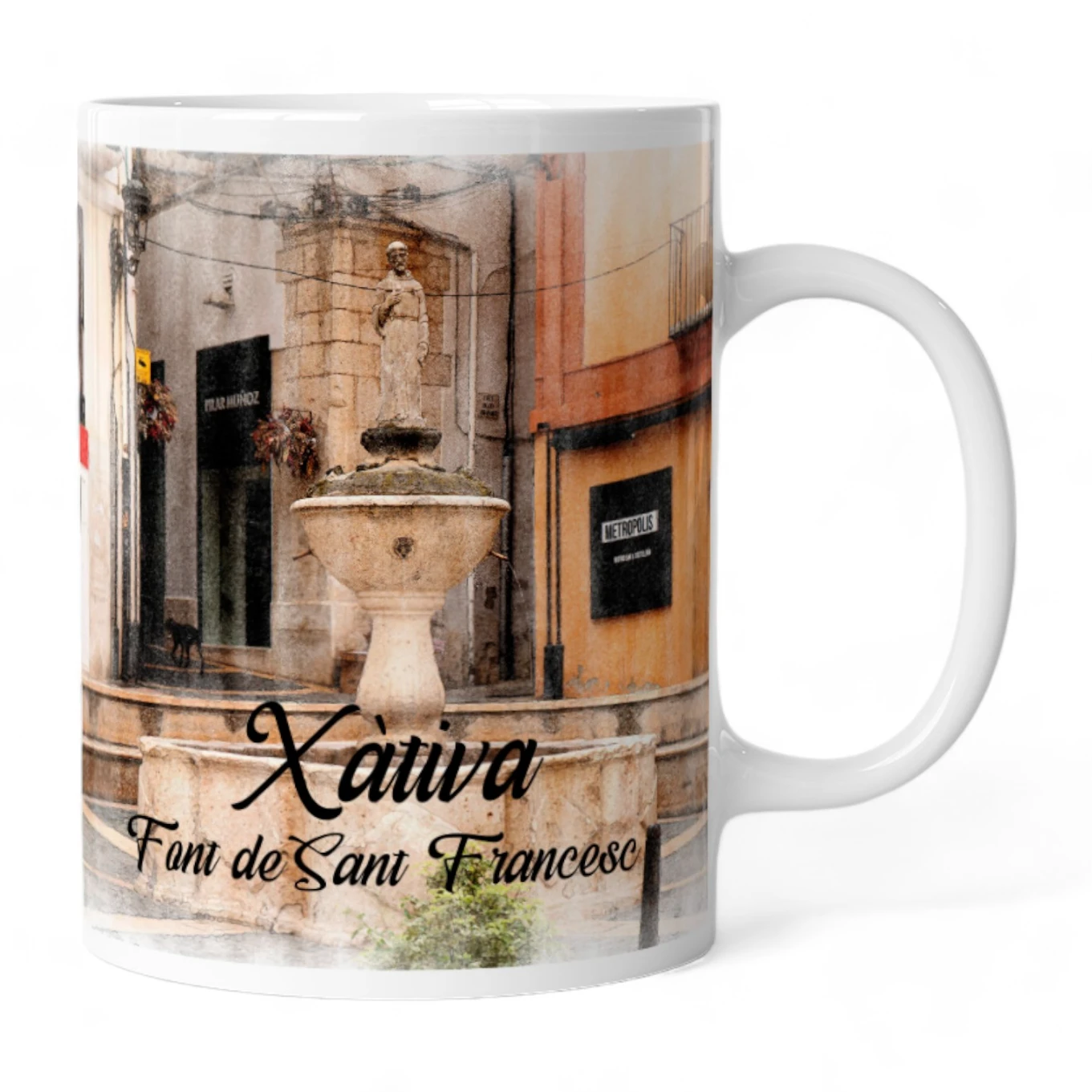 Taza Acuarela Font de Sant Francesc