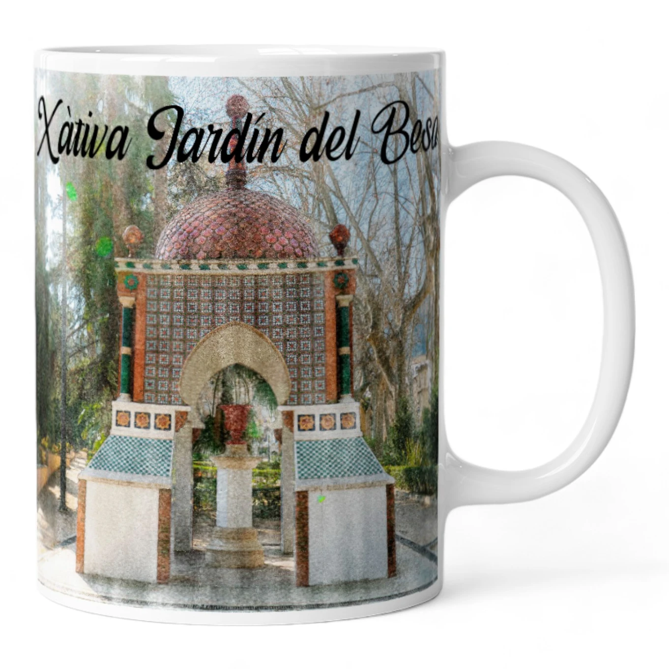 Taza Acuarela Jardín del Beso