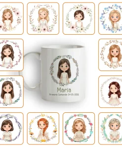 Taza Blanca personalizada Niña Comunión